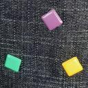 Farfeline - Grand sac multi-usage - jean &amp; décos métalliques colorées - ___Sacs
