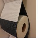 Farfeline - Support papier toilette en tissu - motif géométrique - cordon bleu uni - support papier toilette
