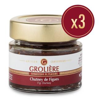 FOIE GRAS GROLIERE - 3 Chutney de Figues - Chutney