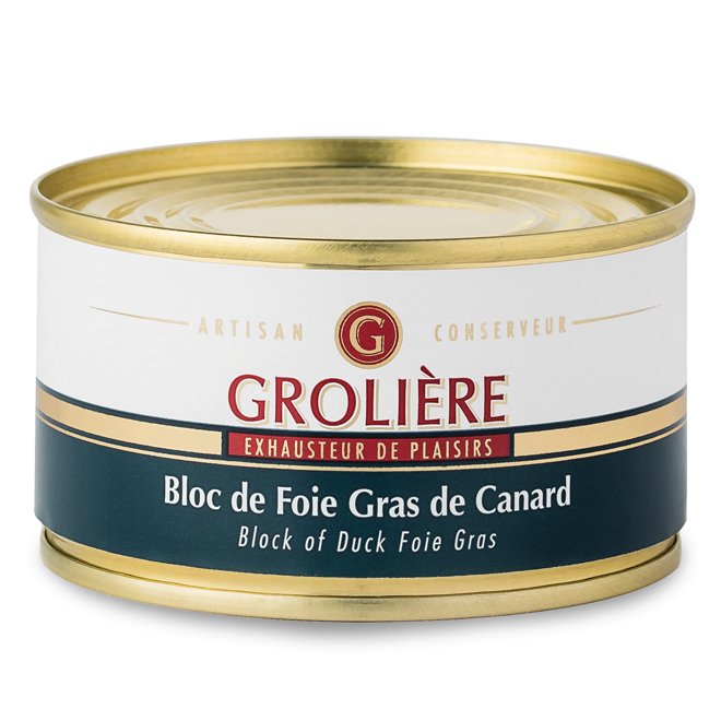 FOIE GRAS GROLIERE - Bloc de Foie Gras de Canard - 130 gr - Foie gras - 0.13