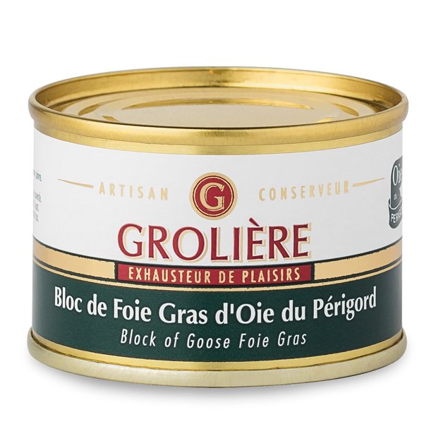 FOIE GRAS GROLIERE - Bloc de Foie Gras d&#039;Oie - 65 gr - Foie gras - 0.065