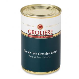 FOIE GRAS GROLIERE - Bloc Foie Gras de Canard Mi-Cuit - 400 gr - Foie gras - 0.4