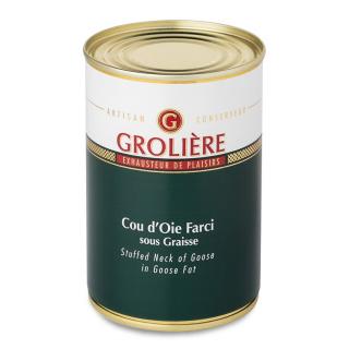 FOIE GRAS GROLIERE - Cou d&#039;Oie Farci 20% Foie Gras - cou d&#039;oie