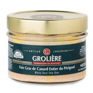 FOIE GRAS GROLIERE - Foie Gras de Canard Entier du Périgord - 180 gr - Foie gras - 0.18