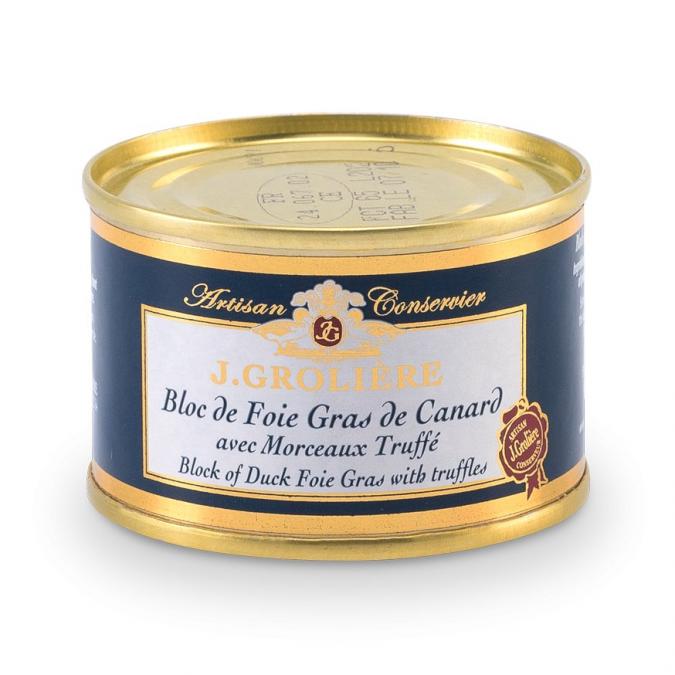 FOIE GRAS GROLIERE - Foie Gras de Canard Entier du Perigord Truffé - 65 gr - Foie gras - 0.065