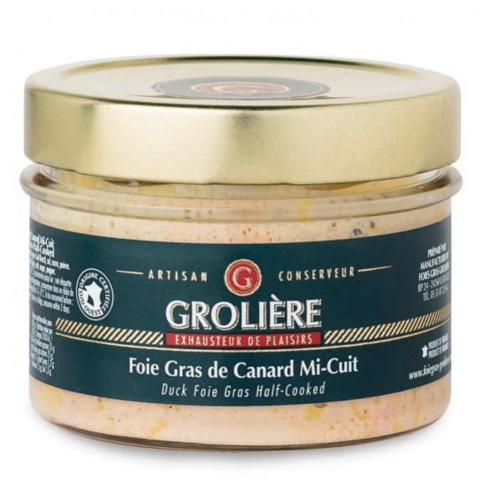 FOIE GRAS GROLIERE - Foie Gras de Canard Mi-Cuit - 180 gr - Foie gras - 0.18