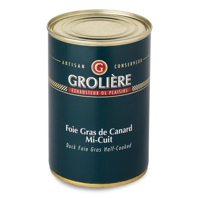 FOIE GRAS GROLIERE - Foie Gras de Canard Mi-Cuit - 400 gr - Foie gras - 0.4