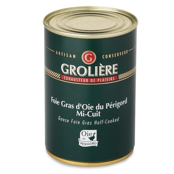 FOIE GRAS GROLIERE - Foie Gras d&#039;Oie Mi-Cuit du Périgord - 300 gr - Foie gras - 0.3