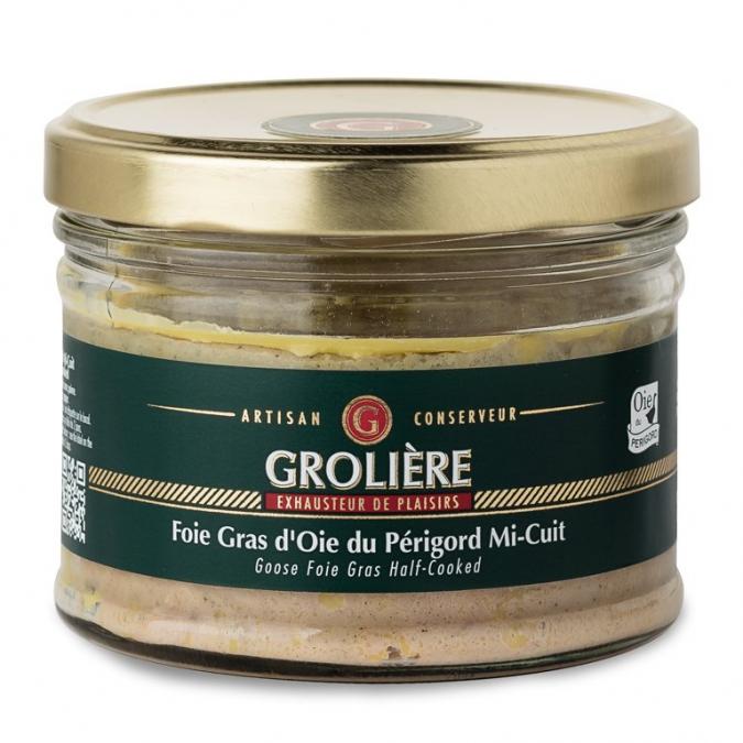 FOIE GRAS GROLIERE - Foie Gras d&#039;Oie Mi-Cuit du Périgord - 300 gr - Foie gras - 0.3