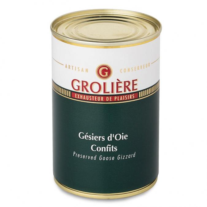 FOIE GRAS GROLIERE - Gésiers d&#039;Oie Confits - Gésier de canard