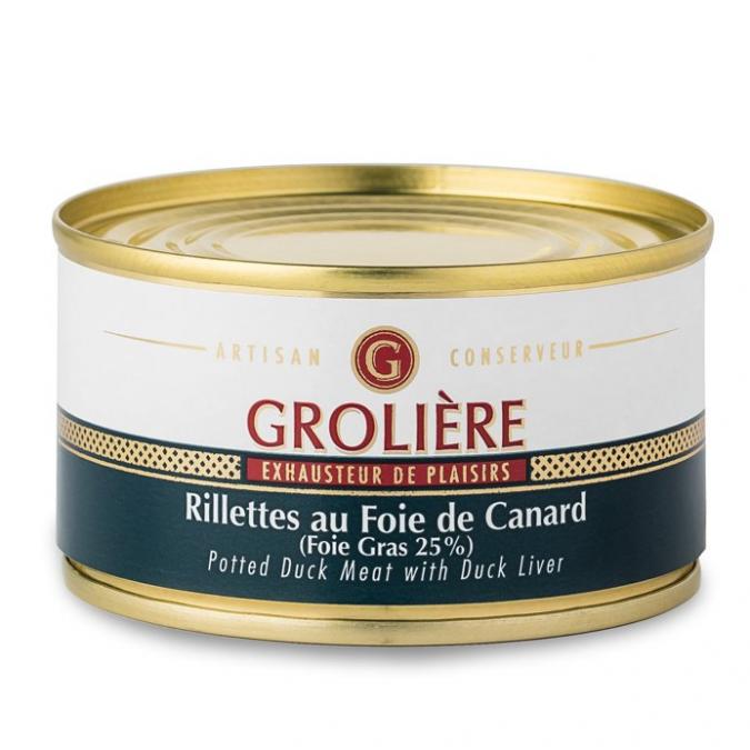 FOIE GRAS GROLIERE - Rillettes au Foie de Canard - Rillettes de canard - 0.13