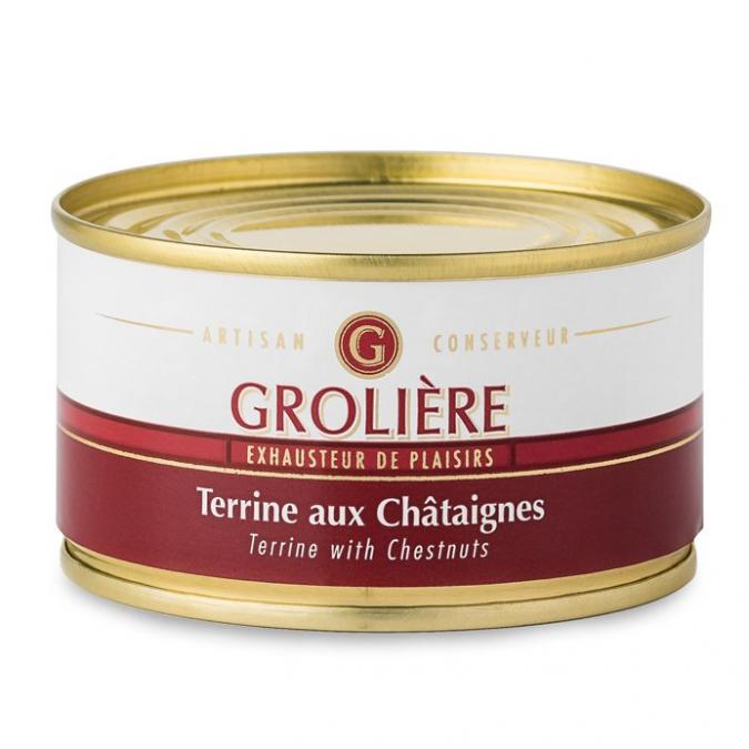 FOIE GRAS GROLIERE - Terrine aux Châtaignes - Terrine