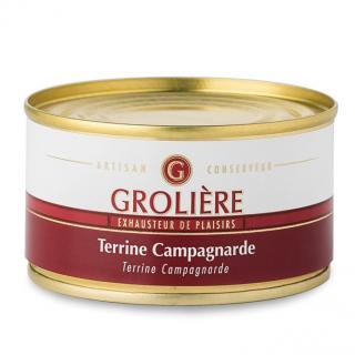 FOIE GRAS GROLIERE - Terrine Campagnarde - Terrine