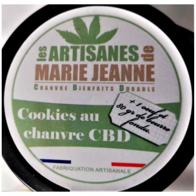 French touch CBD & Les artisanes de Marie-Jeanne - Cookies - chanvre, curcuma &amp; pépites de chocolat - préparation gâteau