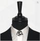 Hipstom - Smarck - Coton blanc motif noir et nuance de gris - noeud claudinet