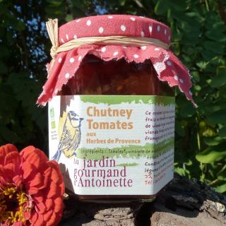 Au jardin gourmand d'Antoinette - Chutney bio de Tomates aux Herbes de Provence - Chutney