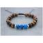 JEGSTONE - Bracelet perles oeil de tigre, agate bleu et argent 925 - Bracelet - perles œil de tigre, perles agate bleu et perles argent massif 925