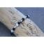 JEGSTONE - Bracelet perles onyx mat, howlite blanche et hématite - Bracelet - Bracelet en pierres naturelles semi-précieuses et acier inoxydable. Matériaux utilisés : perles œil de tigre, perles et plume en acier inoxydable. Fermoir coulissant