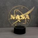 JNB-Maker Artisan Laseriste - Lampe illusion NASA avec télécommande - Lampe de table - ampoule(s)