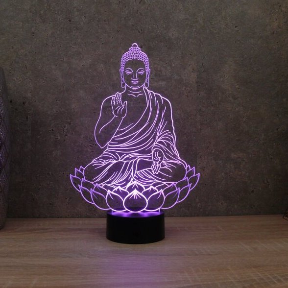 JNB-Maker Artisan Laseriste - Lampe Led Buddha - Lampe de table - 4668ampoule(s)