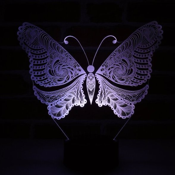 Lampadaire Papillon LED - Lampe D'ambiance Pour Mariage, Décoration Moderne