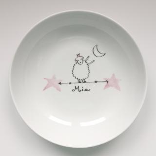 Judith Leviant porcelaine - Assiette décrocher la lune - Assiette - Rose