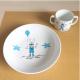 Judith Leviant porcelaine - Ensemble super lapinou - Assiette - Bleu