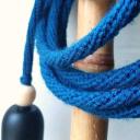 Karteko - Baladeuse en laine recyclée - Bleu Canard - Suspension - ampoule(s)
