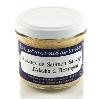 KERBRIANT - Rillettes de Saumon Sauvage d&#039;Alaska à l&#039;Estragon 90g - Conserve et soupe de poisson