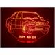 KISSKISSMETAL - BMW M5 E34 - Lampe d&#039;ambiance 3D à leds, gravure laser sur acrylique, alimentation par piles ou câble USB - Lampe d&#039;ambiance