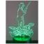 KISSKISSMETAL - CHASSEUR - Lampe d&#039;ambiance 3D à leds, gravure laser sur acrylique, alimentation par piles ou câble USB - Lampe d&#039;ambiance