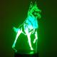 KISSKISSMETAL - CHIEN MALINOIS - Lampe d&#039;ambiance 3D à leds, gravure laser sur acrylique, alimentation par piles ou câble USB - Lampe d&#039;ambiance
