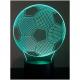 KISSKISSMETAL - Lampe 3D motif: Ballon de foot - Lampe d&#039;ambiance