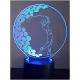 KISSKISSMETAL - Lampe 3D motif: Golfeur - Lampe d&#039;ambiance