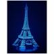KISSKISSMETAL - Lampe 3D motif: tour Eiffel - Lampe d&#039;ambiance