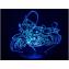 KISSKISSMETAL - MOTO HARLEY road king - Lampe d&#039;ambiance 3D à leds, gravure laser sur acrylique, alimentation par piles ou câble usb - Lampe d&#039;ambiance