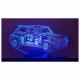 KISSKISSMETAL - RENAULT R5 Turbo 2 Lampe d&#039;ambiance 3D à leds, gravure laser sur acrylique, alimentation par piles ou câble USB - Lampe d&#039;ambiance