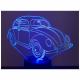 KISSKISSMETAL - VOLKSWAGEN VW COX Split - Lampe d&#039;ambiance 3D à leds, gravure laser sur acrylique, alimentation par piles ou câble usb - Lampe d&#039;ambiance