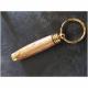 La boutique artisanale - Porte-clé en bois de zebrano et métal doré - Porte clé