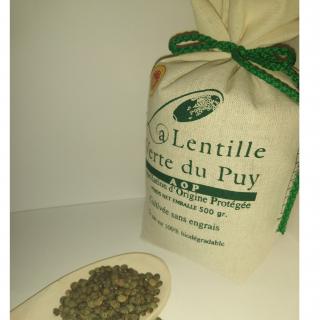 la ferme du Blot - Lentilles vertes AOP du Puy 3kg - Lentille