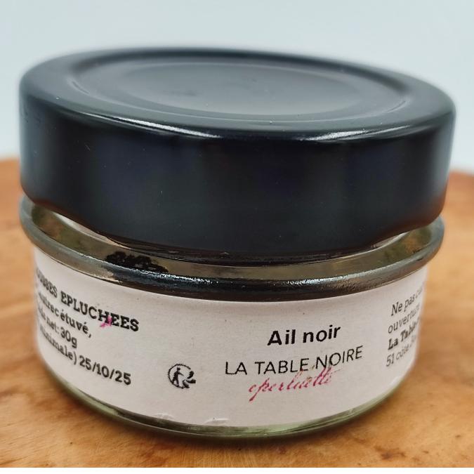La table noire Eperluette - Ail noir en gousses épluchées - Condiments et sauces - 0.03