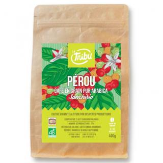 LA TRIBU - Café Sanchirio Pérou Grains 400g Équitable &amp; Bio - Café - Café grain
