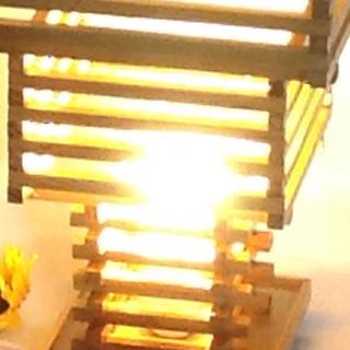 La Boite a Kdo - Lampe d&#039;ambiance en bois - Lampe d&#039;ambiance