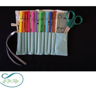 La Fée Milie - Pochette crayon tissu tepee - Pochette à crayon