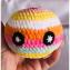 L'arc en ciel de Ghis - Bulle anti stress aux yeux brodés en crochet vendu à l&#039;unité, - Mini Doudou, Jeux et jouets