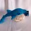 L'arc en ciel de Ghis - Peluche, Doudou  Dauphin Bleu turquoise,  Amigurumi au crochet fait à la main, - Peluche - 0 à 99 ans