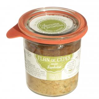 L'armoire à Conserves - Flan de cèpes sauce Landaise, 110g - Champignon - 0.11