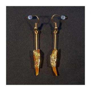 Bijoux l'Art de recycler - Boucles d&#039;oreilles tiges - Boucles d&#039;oreille - Verre