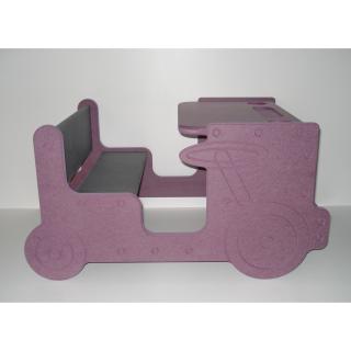 L'artisan du meuble ROLLAND - Bureau enfant bois violet - jouet en bois