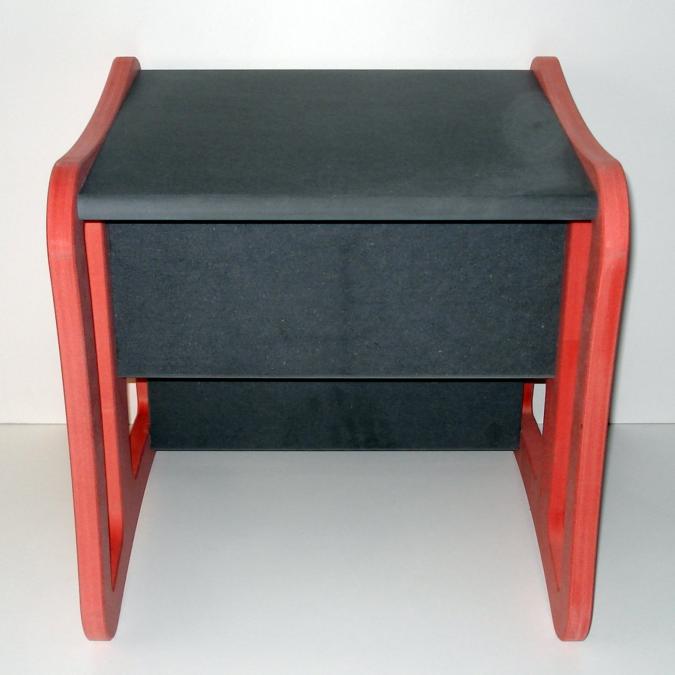 L'artisan du meuble ROLLAND - Chaise enfant multifonction rouge - jouet en bois